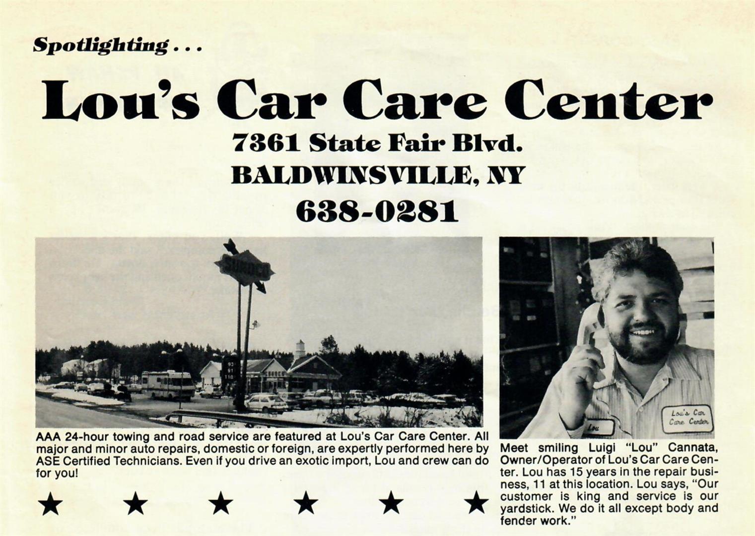 Lou's Sunoco | Lou's Car Care Center, Inc.